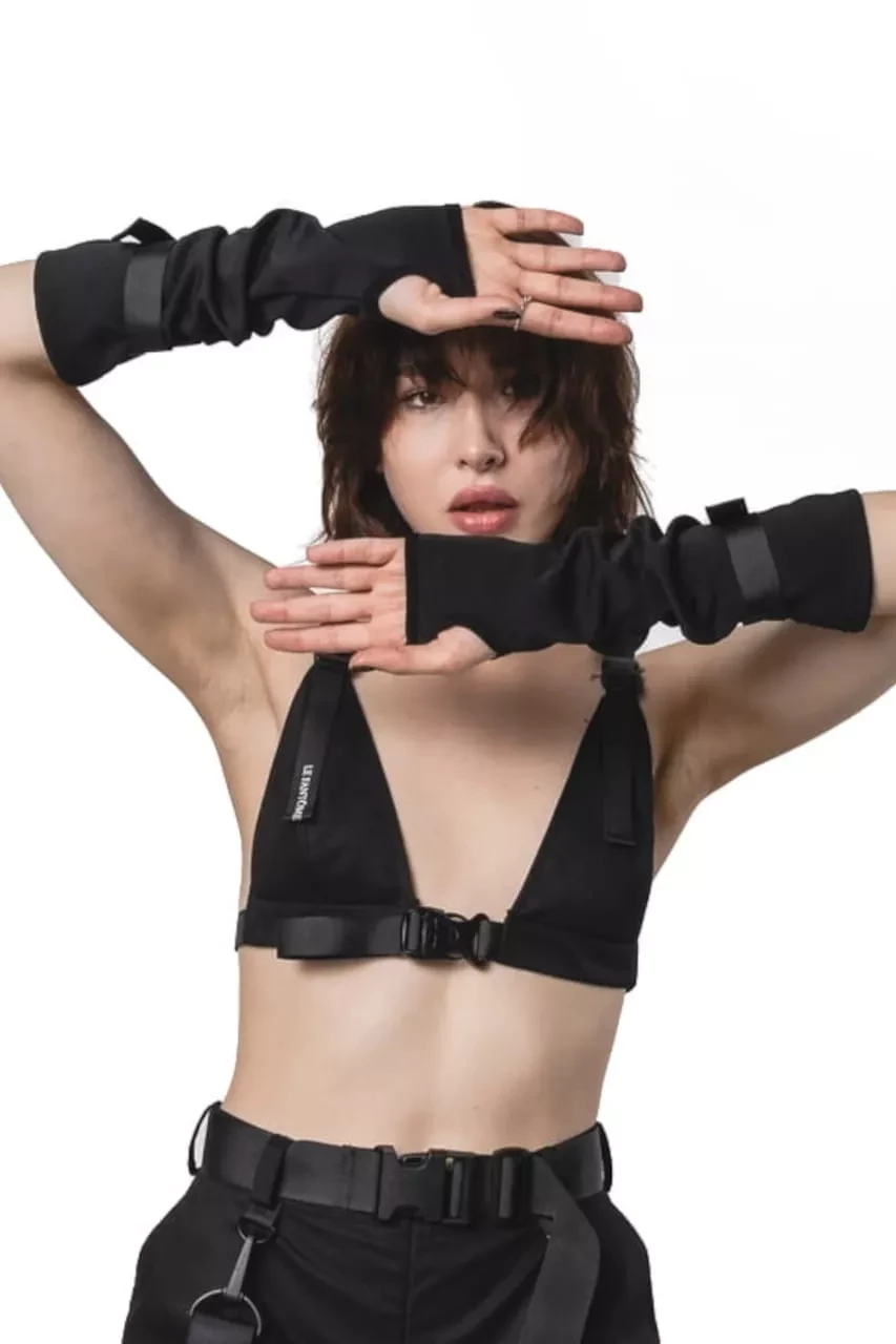 Rękawiczki Bez Palców Techwear