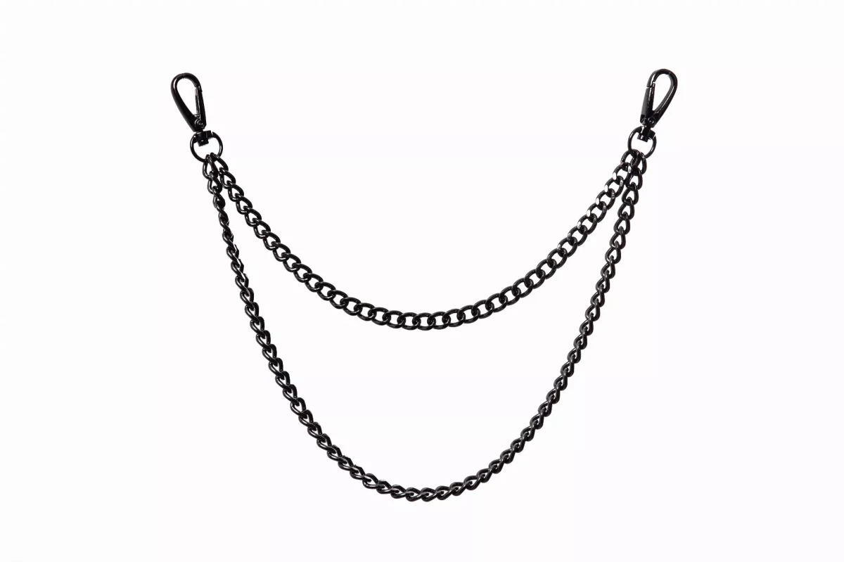 Czarny łańcuch z niklu