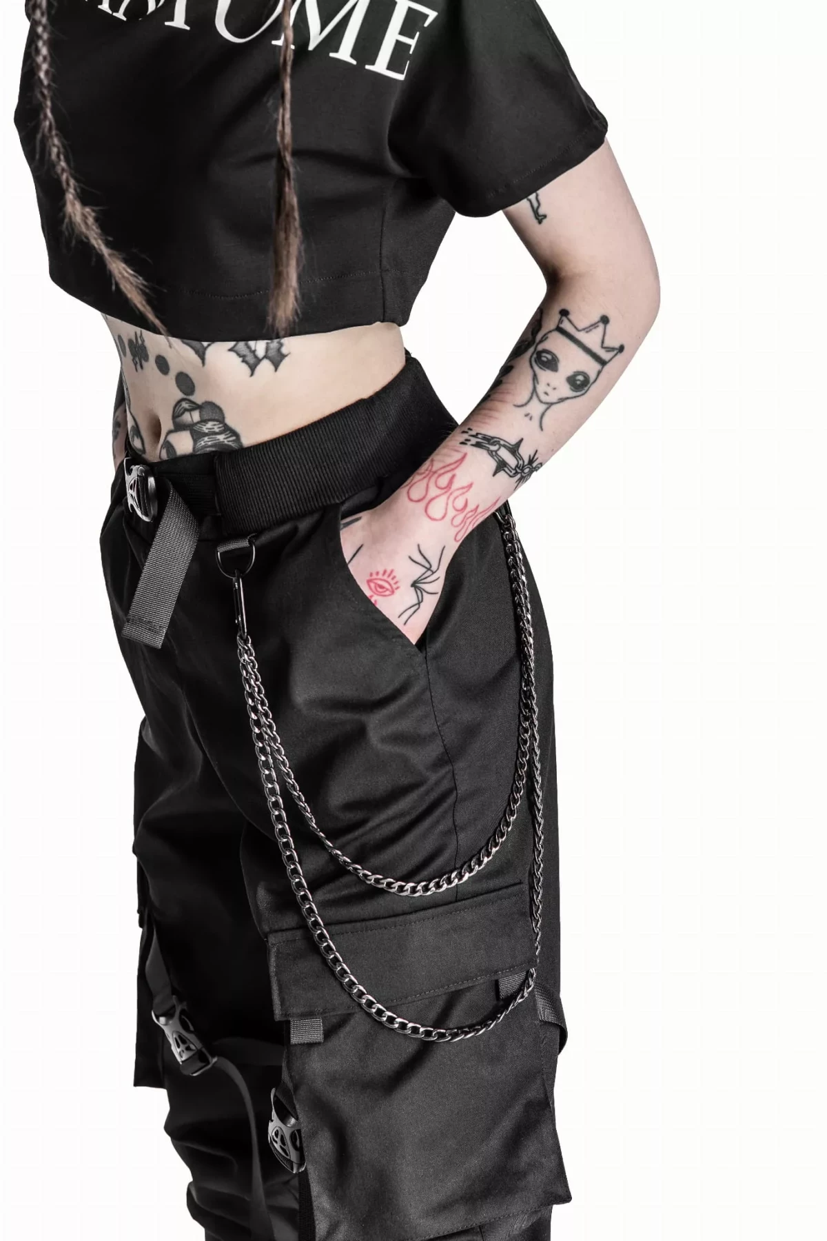 Czarny łańcuch z niklu