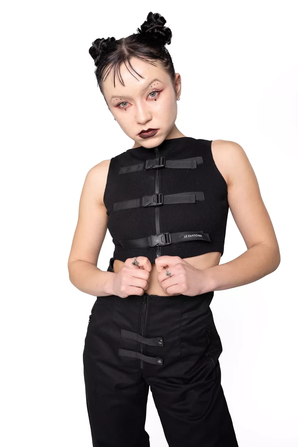 Crop Top Techwear Clasp