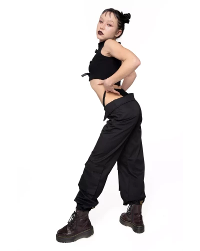 Crop Top Techwear Clasp