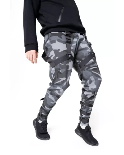 Spodnie Męskie Techwear Camo