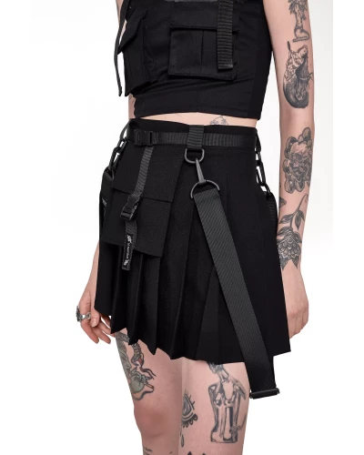 Techwear mini skirt