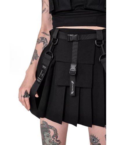 Techwear mini skirt