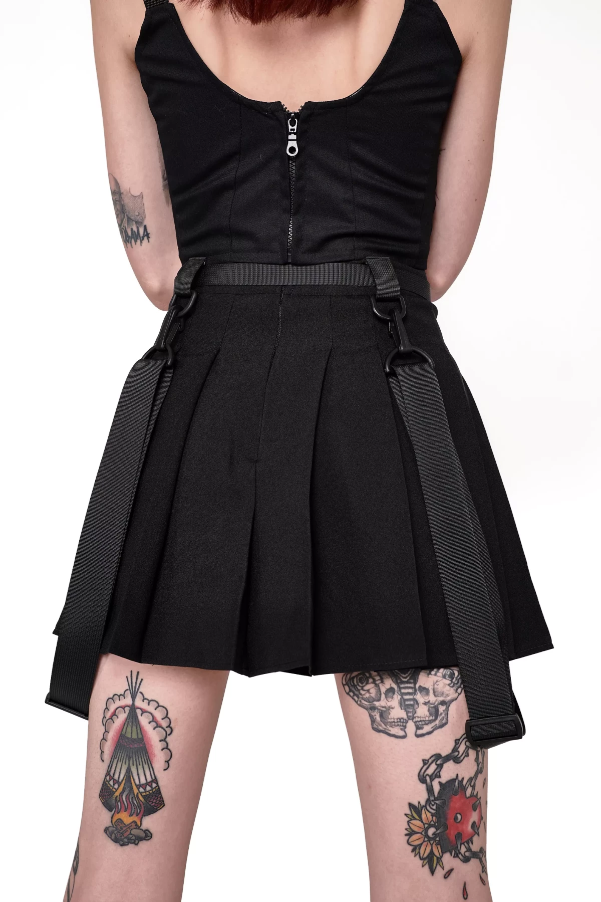 Mini spódniczka techwear