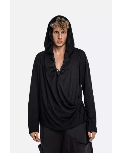 Bluza drapowana merino