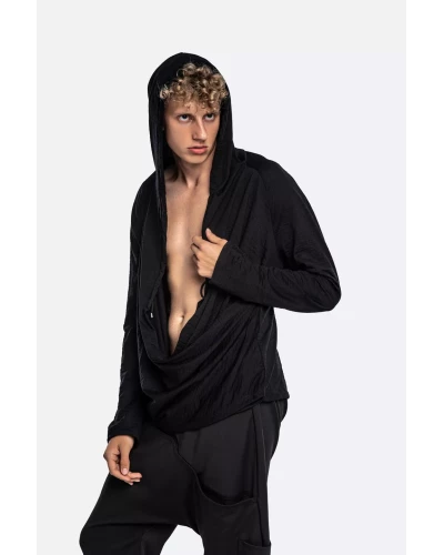 Draped Merino Hoodie