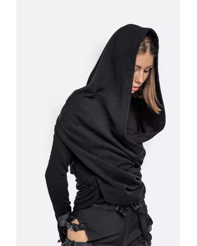 Draped Modular Hoodie