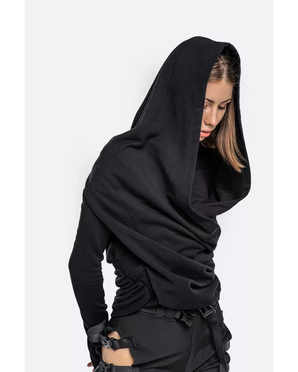 Draped Modular Hoodie