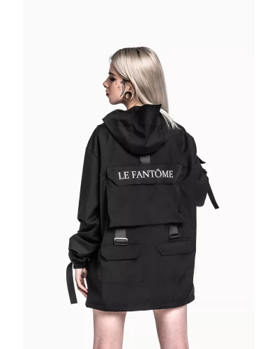 Oversized techwear women's jacket