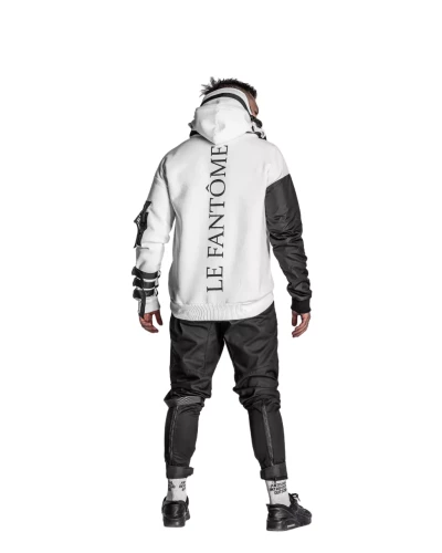 Techwear white snake sweatshirt