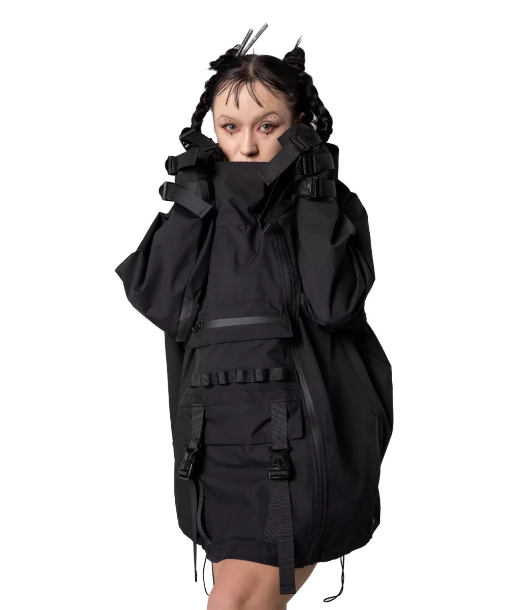 Kurtka rave darkwear Le Fantôme — lekka kurtka na nocną imprezę techno