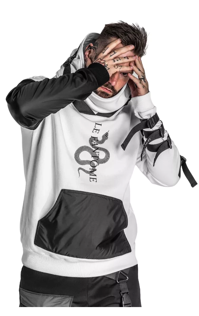 Bluza rave darkwear Le Fantôme — system warstwowy na imprezę elektroniczną