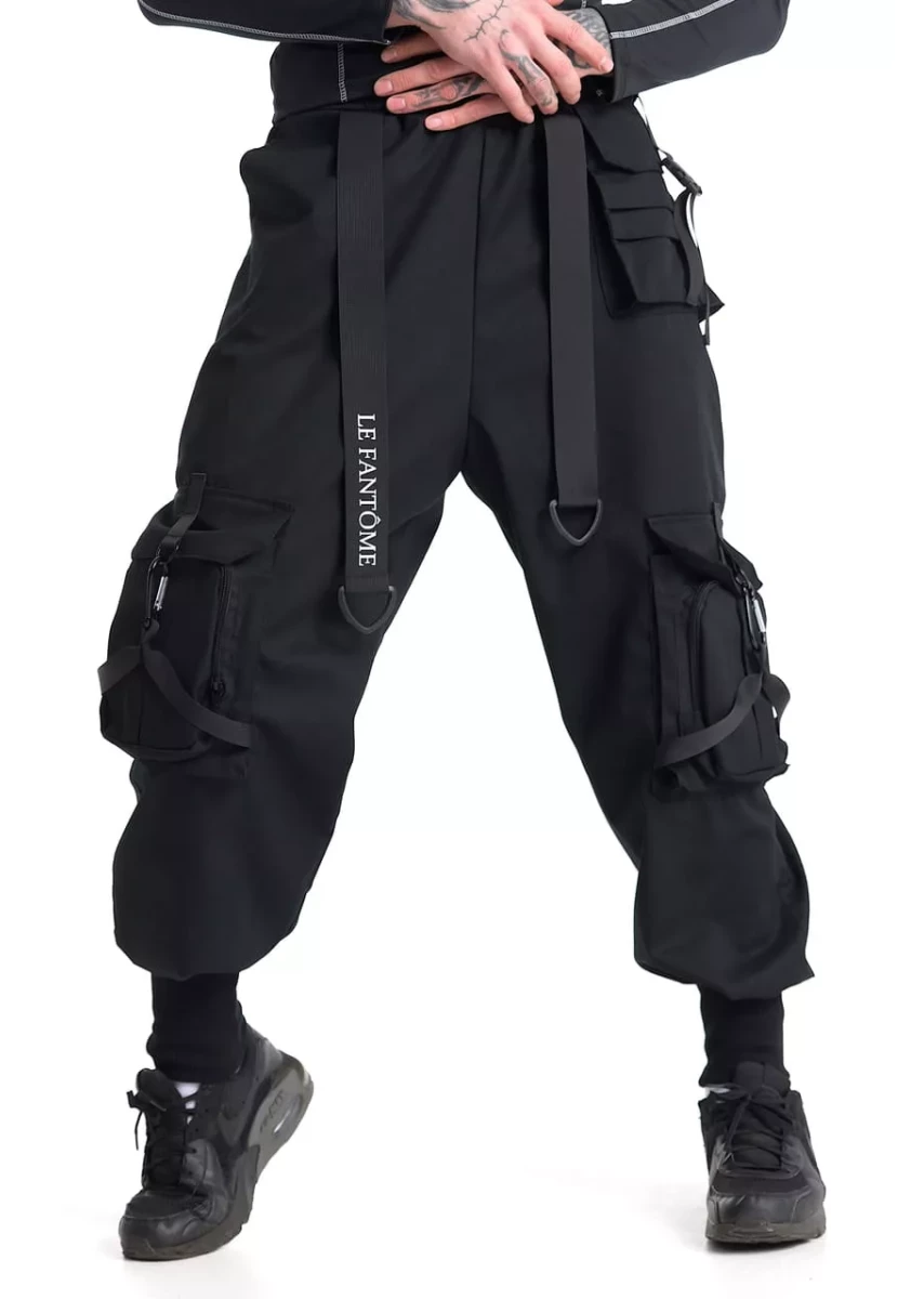 Spodnie techwear baggy Le Fantôme — luźny krój, kieszenie cargo, ripstop
